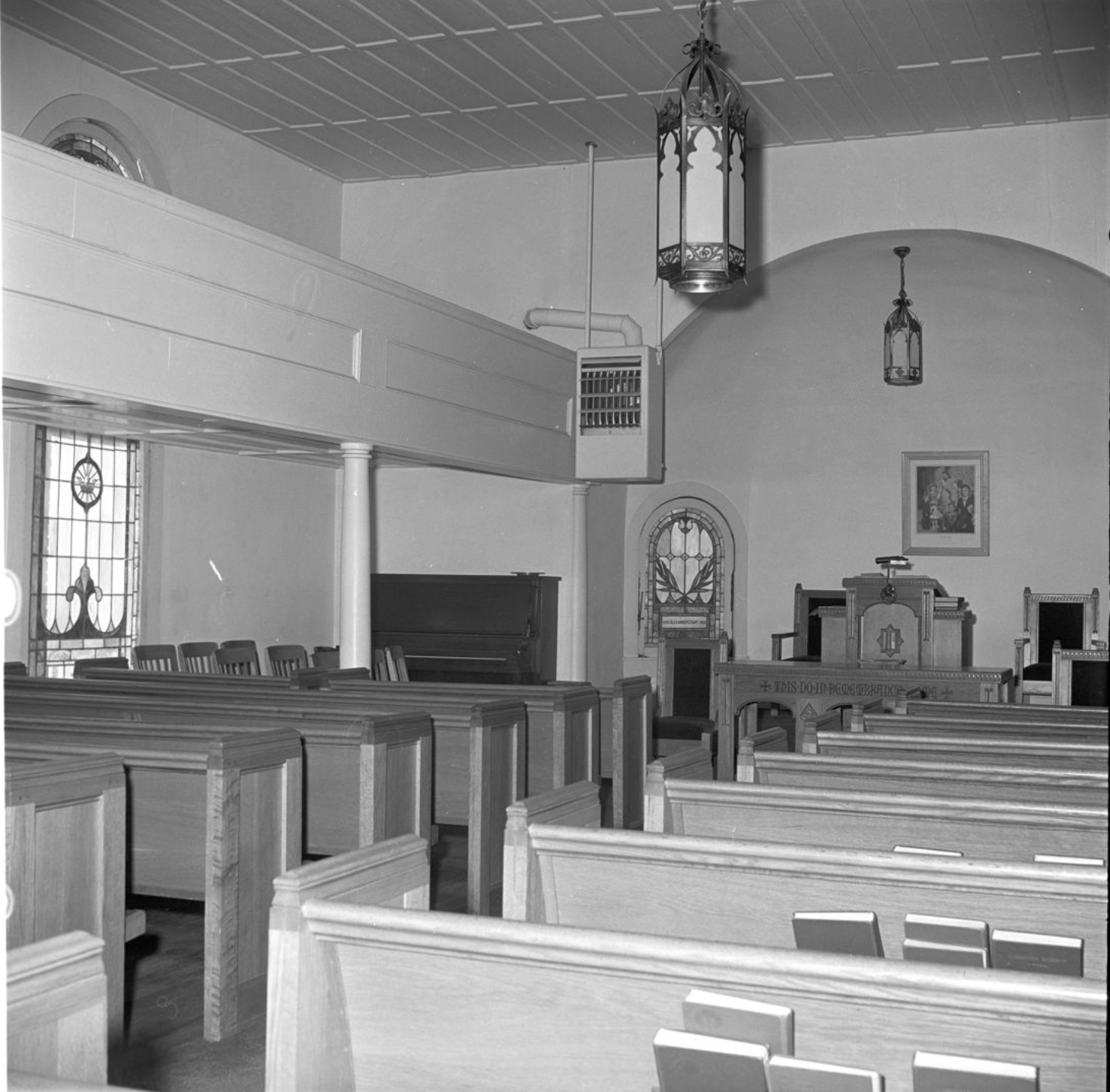 inside of the church in 1962